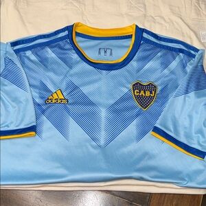 Adidas CABJ Light Blue and Yellow Jersey Kevin